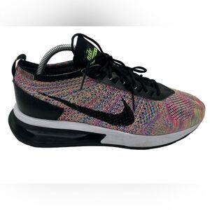 Nike Air Max Flyknit Racer Multi Color Black Lifestyle DJ6106-300 Men’s Size 8